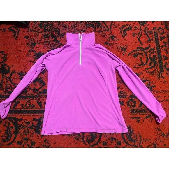 Womens COLUMBIA PINK High Collar Half Zip Sweater SZ XL - Picture 4 of 9